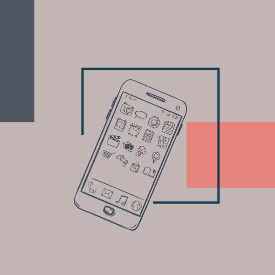 grafik med smartphone